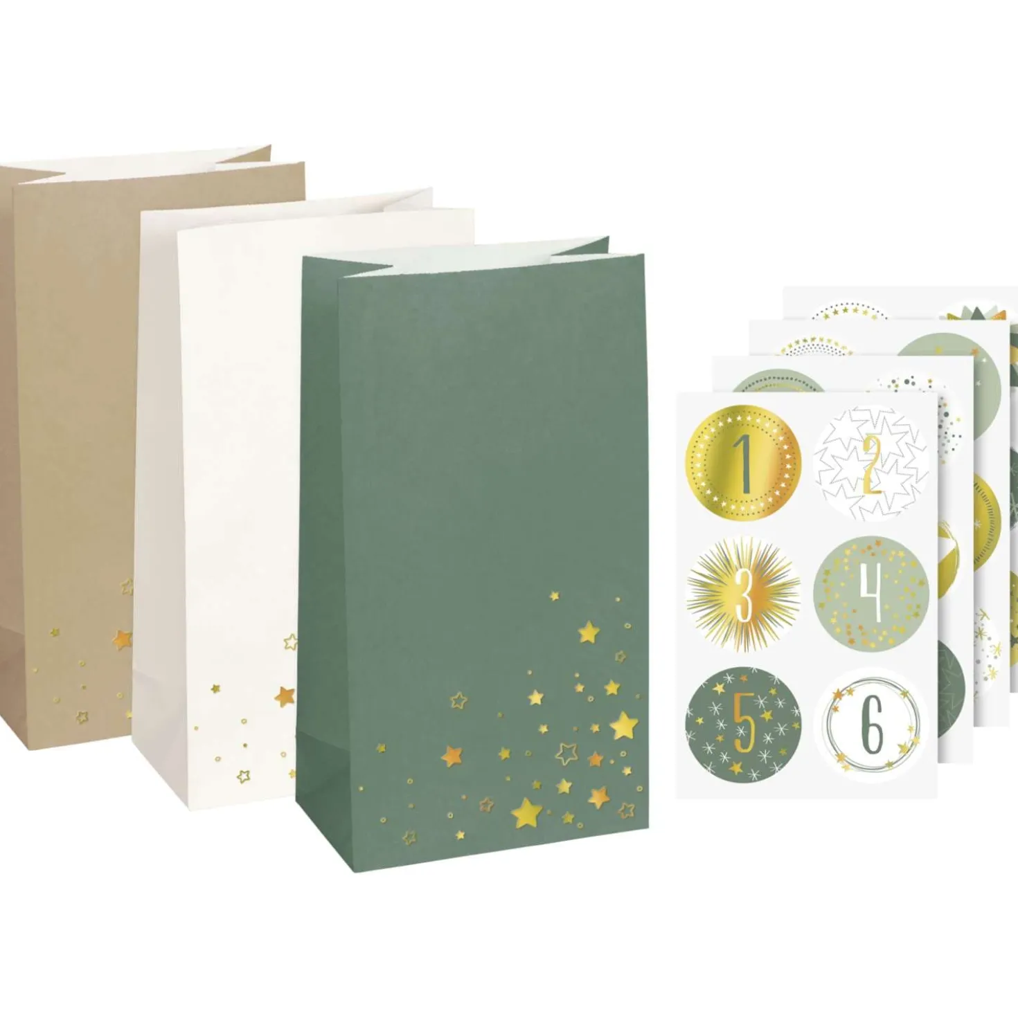 Adventskalender Set "Sterne"