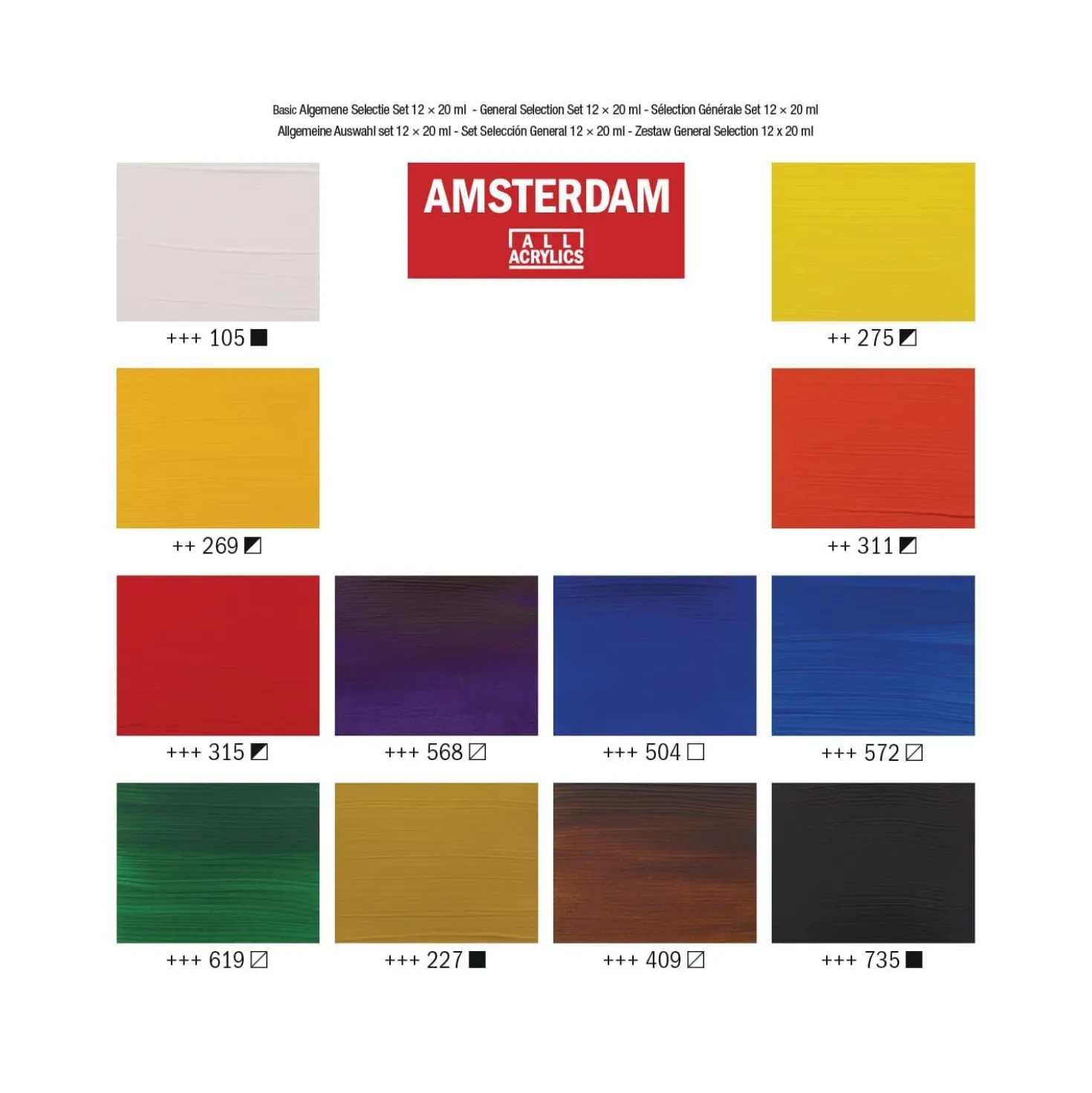 AMSTERDAM Acrylfarbe StandardIntrosets