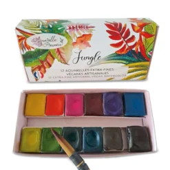 Aquarelle de Provence® extrafeine Aquarellfarben 12er-Set, "Jungle"