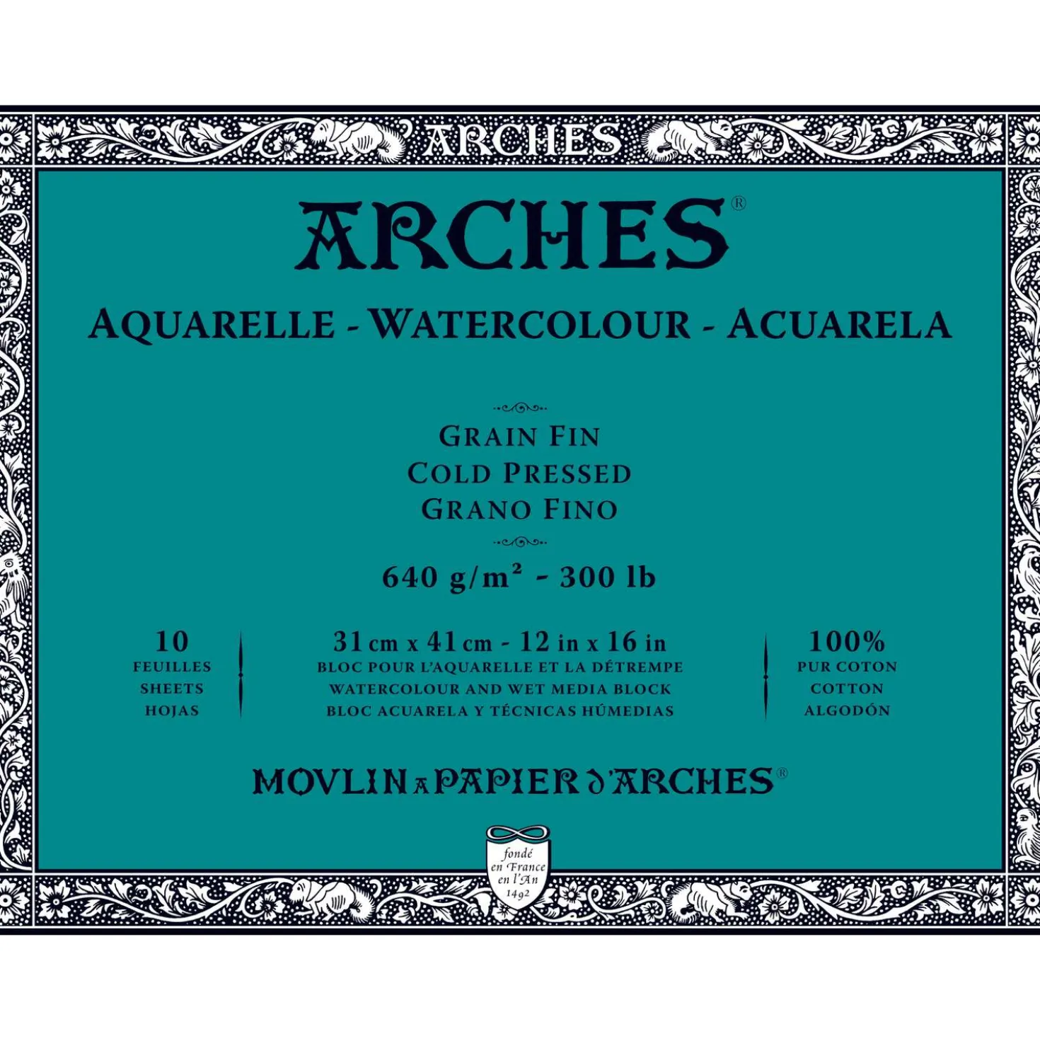 ARCHES® Aquarell-Büttenblock