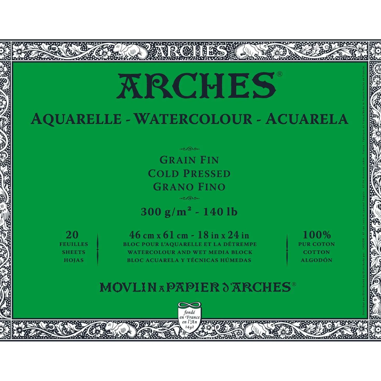 ARCHES® Aquarellkarton-Blöcke Aquarell-Büttenblock