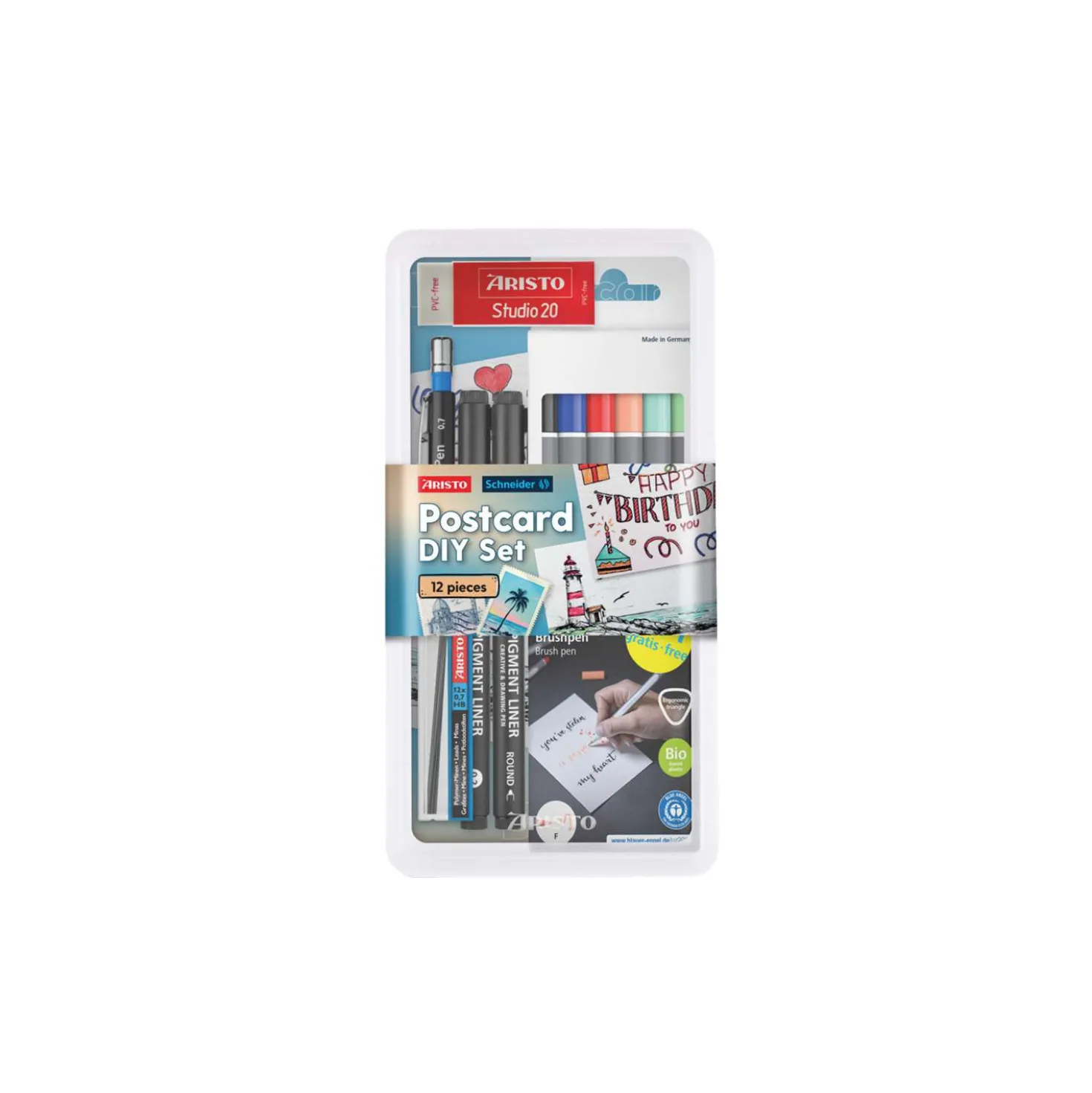 ARISTO Postcard DIY Set, 12-teilig