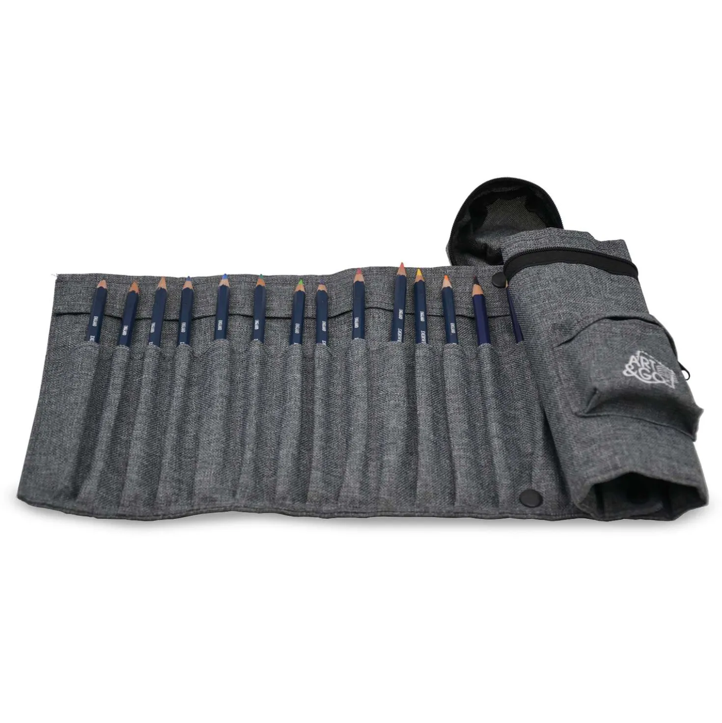 ART & GO Roll'n Zip Pencil Case Rollmäppchen, für 24 Stifte