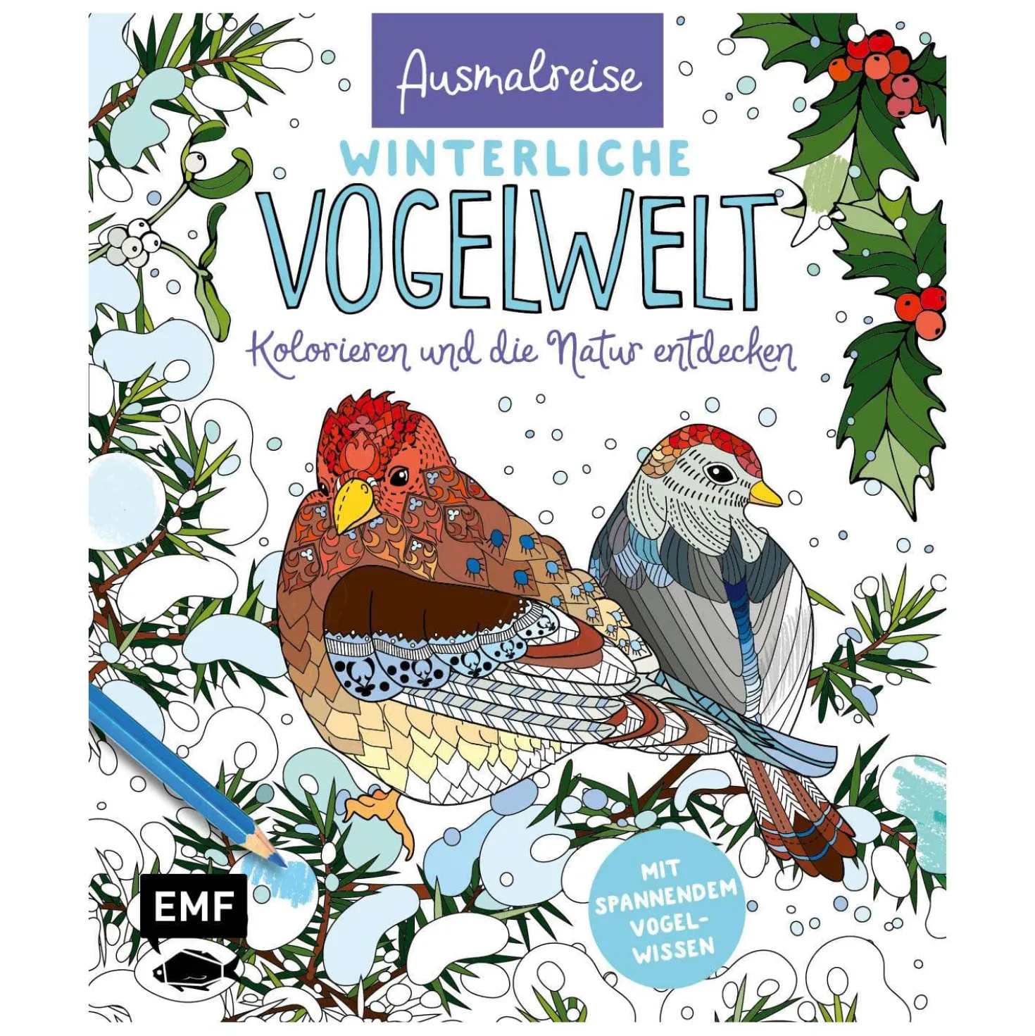 Ausmalreise Winterliche Vogelwelt