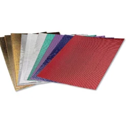 Bastel-Wellpappe metallic, Sortiment