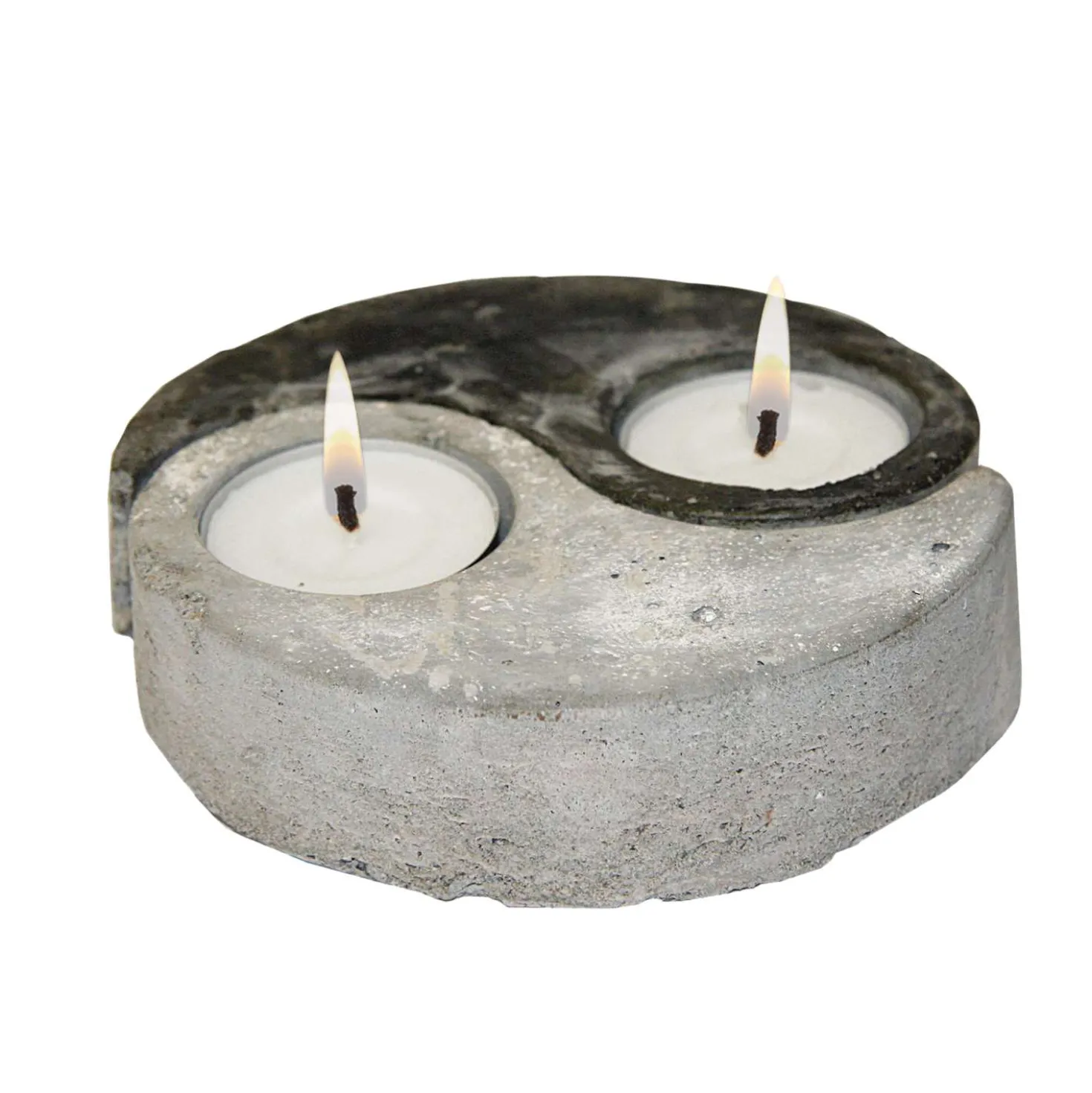 Betonform Kerzenständer, Ying-Yang 130 mm