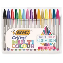 BIC® Cristal® Multicolour Set, 15 Kugelschreiber