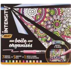 BIC® intensity Permanent Marker-Set, Pastell- und Metallicfarben