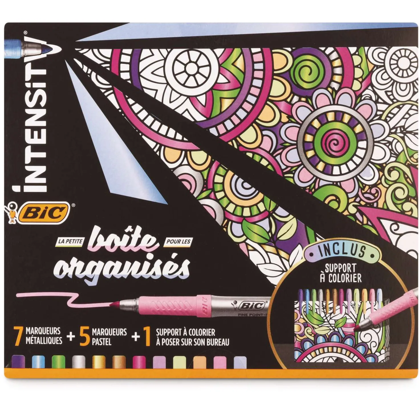 BIC® intensity Permanent Marker-Set, Pastell- und Metallicfarben