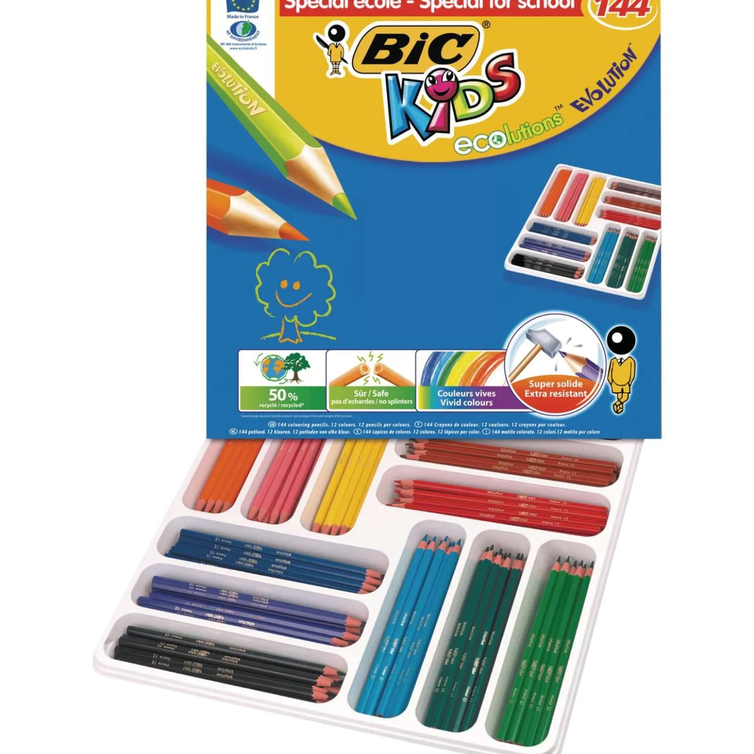 BIC® KIDS ecolutions™ EVOLUTION® Farbstift-Sets