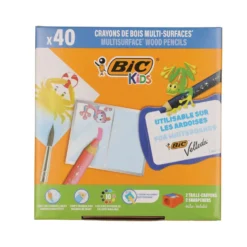 BIC® Kids MULTISURFACE Buntstifte, 40er-Set