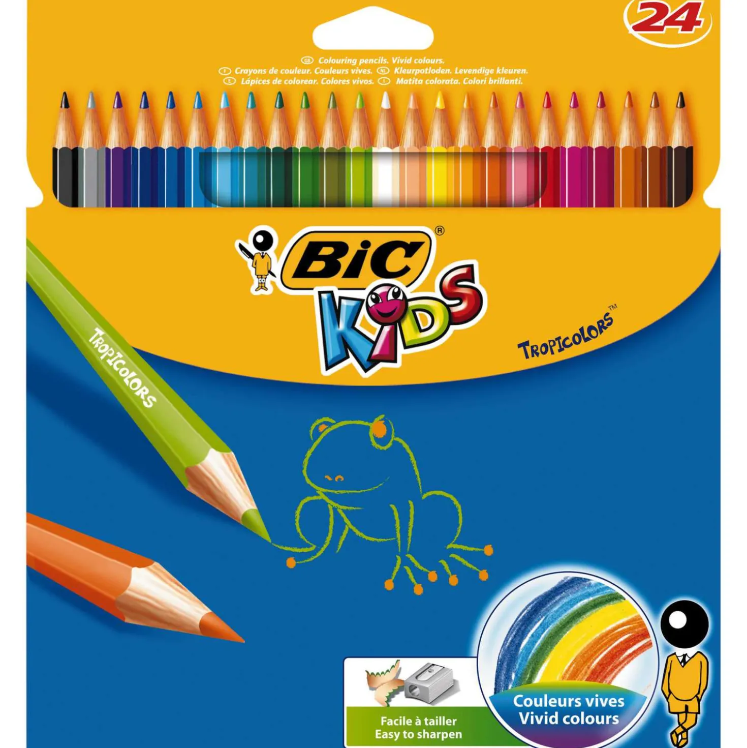 BIC® KIDS TROPICOLORS™ Farbstift-Sets Buntstifte