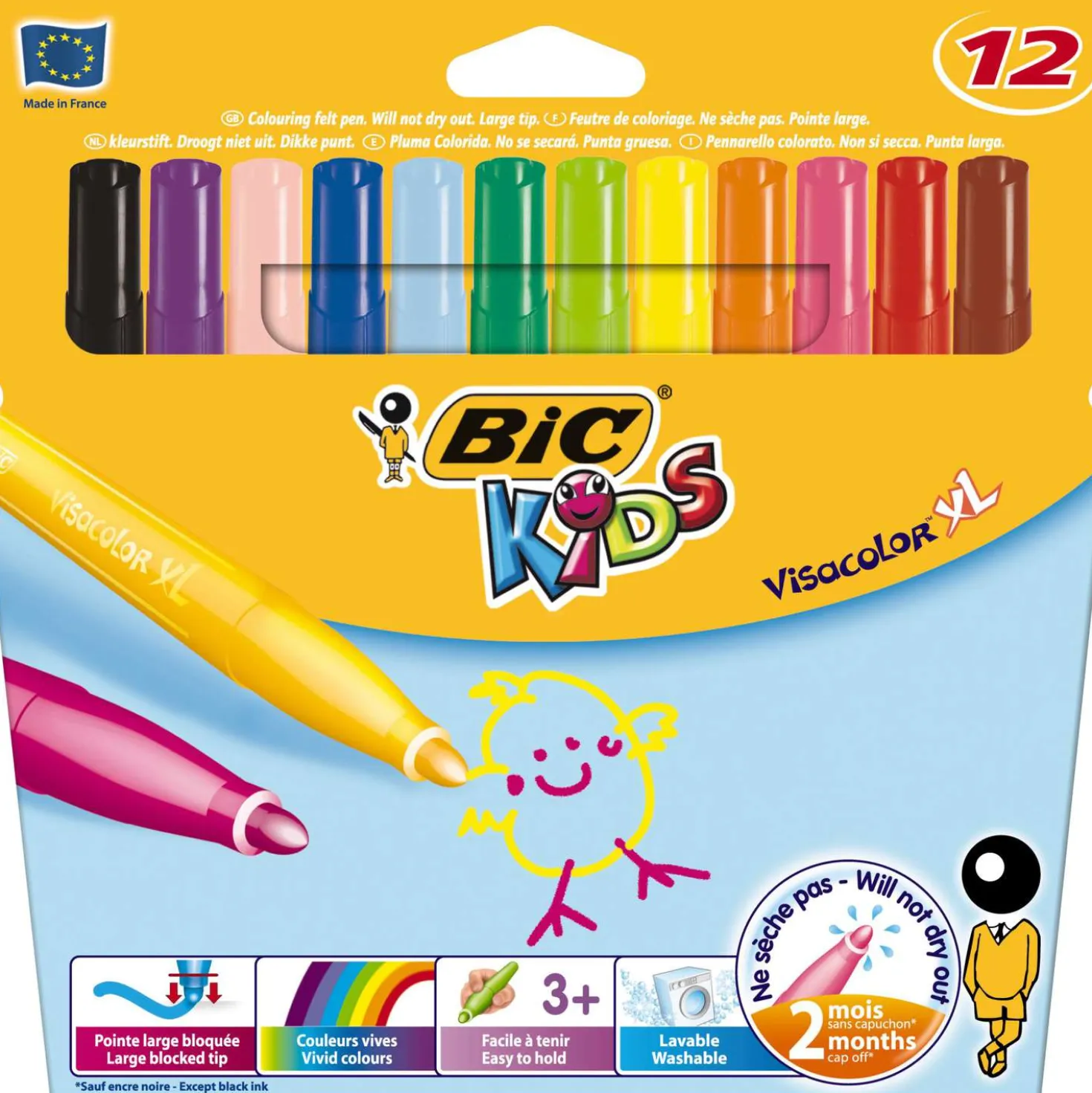 BIC® KIDS Visacolor™ XL Filzstift-Sets