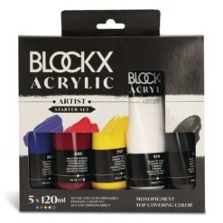 BLOCKX ACRYLIC ARTIST Acrylfarben-Set, Primärfarben