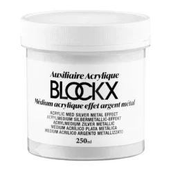 BLOCKX Acrylmedium Silbermetall-Effekt