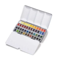BLOCKX Künstler-Aquarellkasten mit halben Näpfchen
