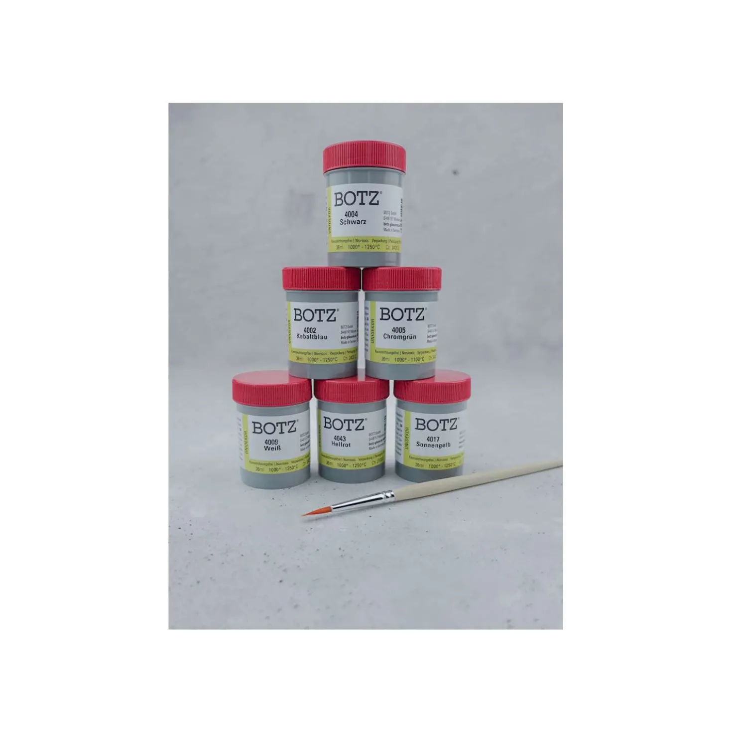 BOTZ Unidekor® Keramikfarben 1000 - 1250 °C