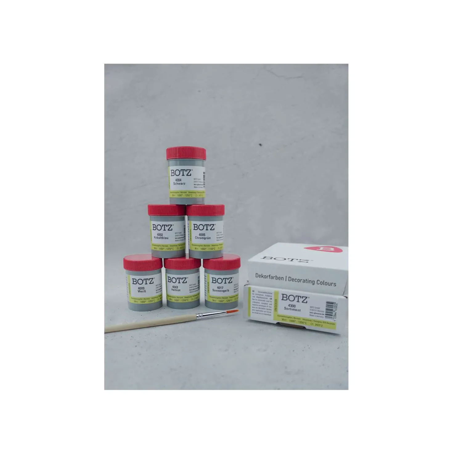 BOTZ Unidekor® Keramikfarben 1000 - 1250 °C