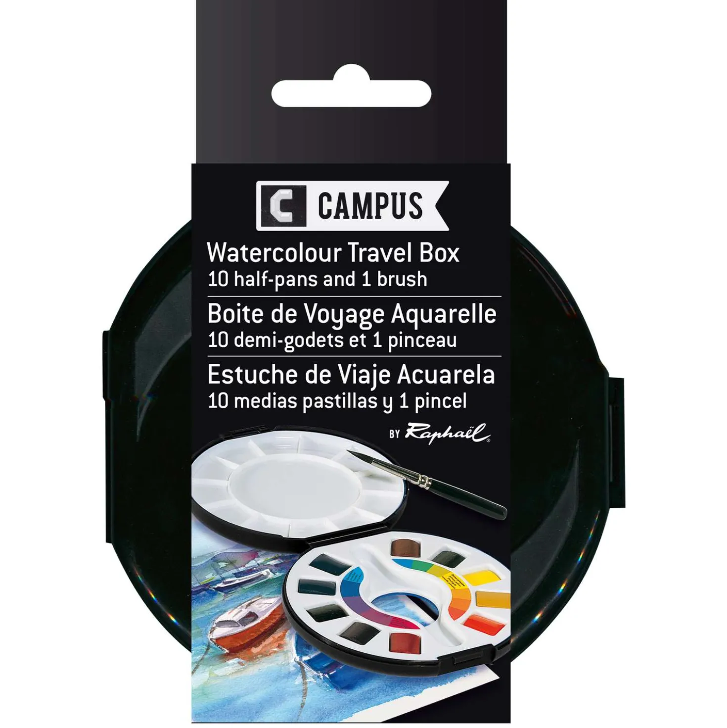 CAMPUS® Watercolour Travelbox Aquarell-Set