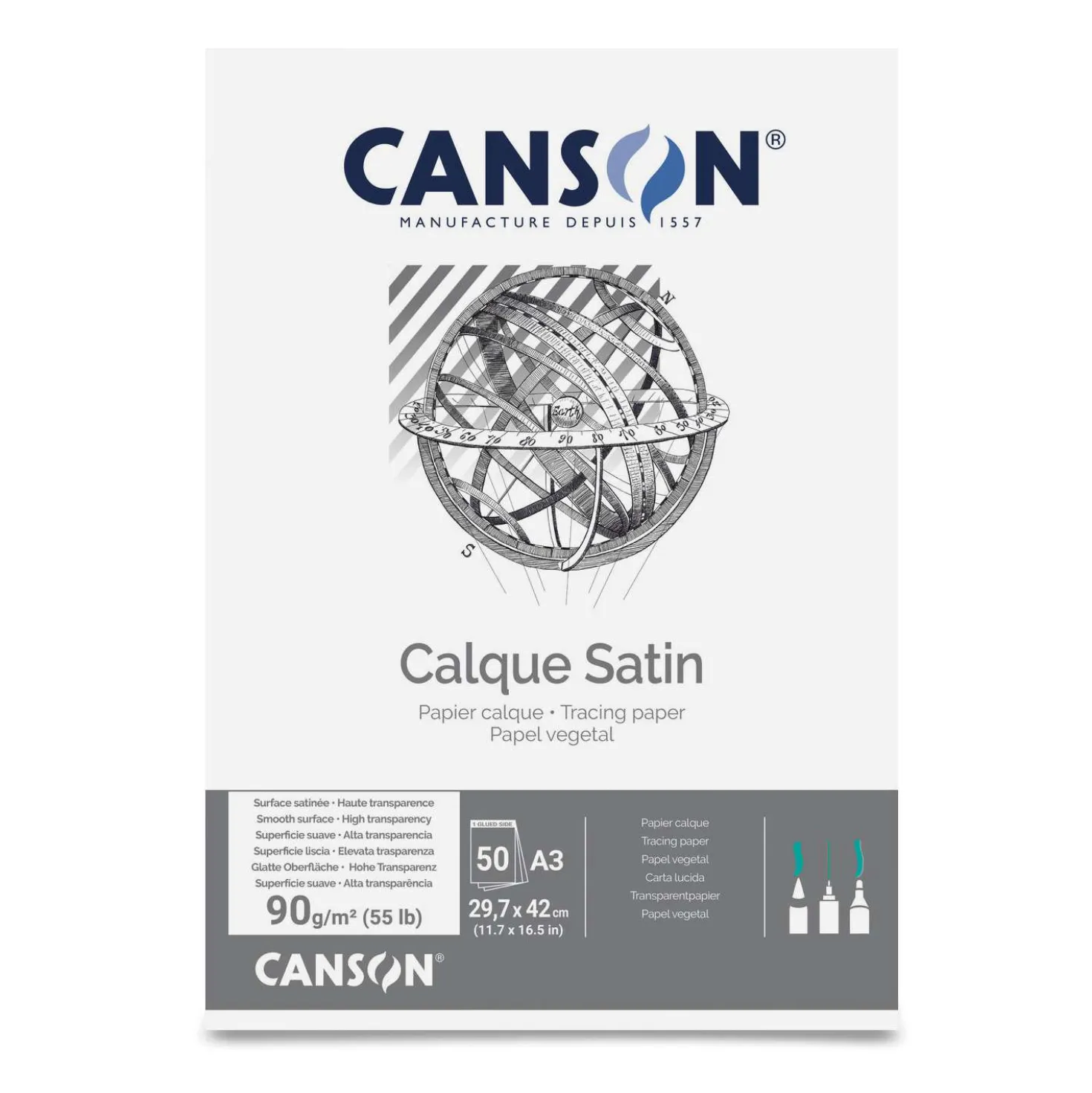 CANSON® Calque satiniertes Transparentpapier