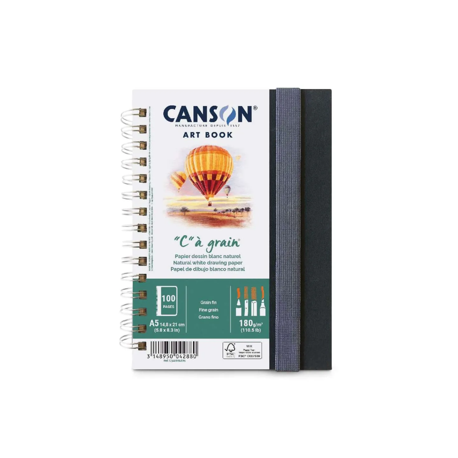 CANSON® "C" à grain® ART BOOK, Spiral-Skizzenbuch