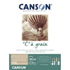 CANSON® „C“ à grain Zeichenpapier, Ockergelb-meliert