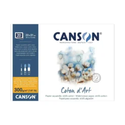 CANSON® Coton d’Art Aquarellblock Feinkorn, rundum geleimt