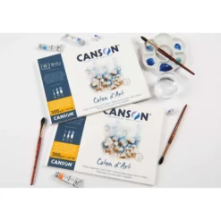 CANSON® Coton d’Art Aquarellblock Feinkorn, einseitig geleimt