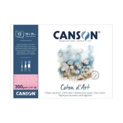 CANSON® Coton d’Art Aquarellblock Satiniert, einseitig geleimt