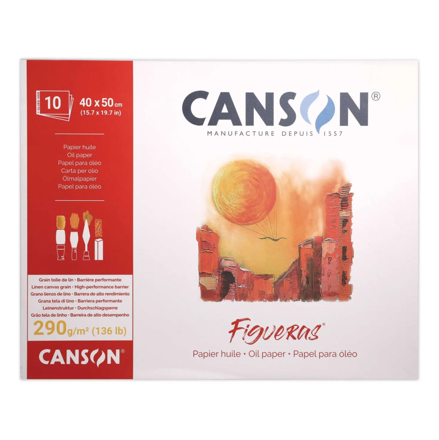 CANSON® Figueras® Öl/Acrylblock, längsseitig geleimt
