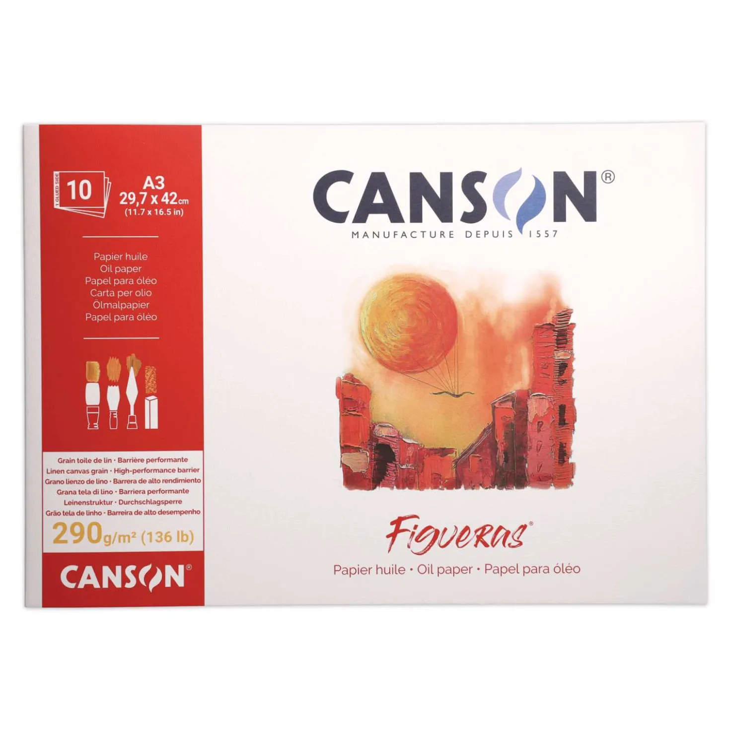 CANSON® Figueras® Öl/Acrylblock, längsseitig geleimt