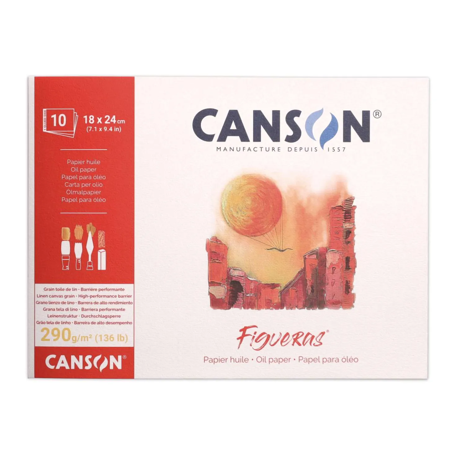 CANSON® Figueras® Öl/Acrylblock, längsseitig geleimt