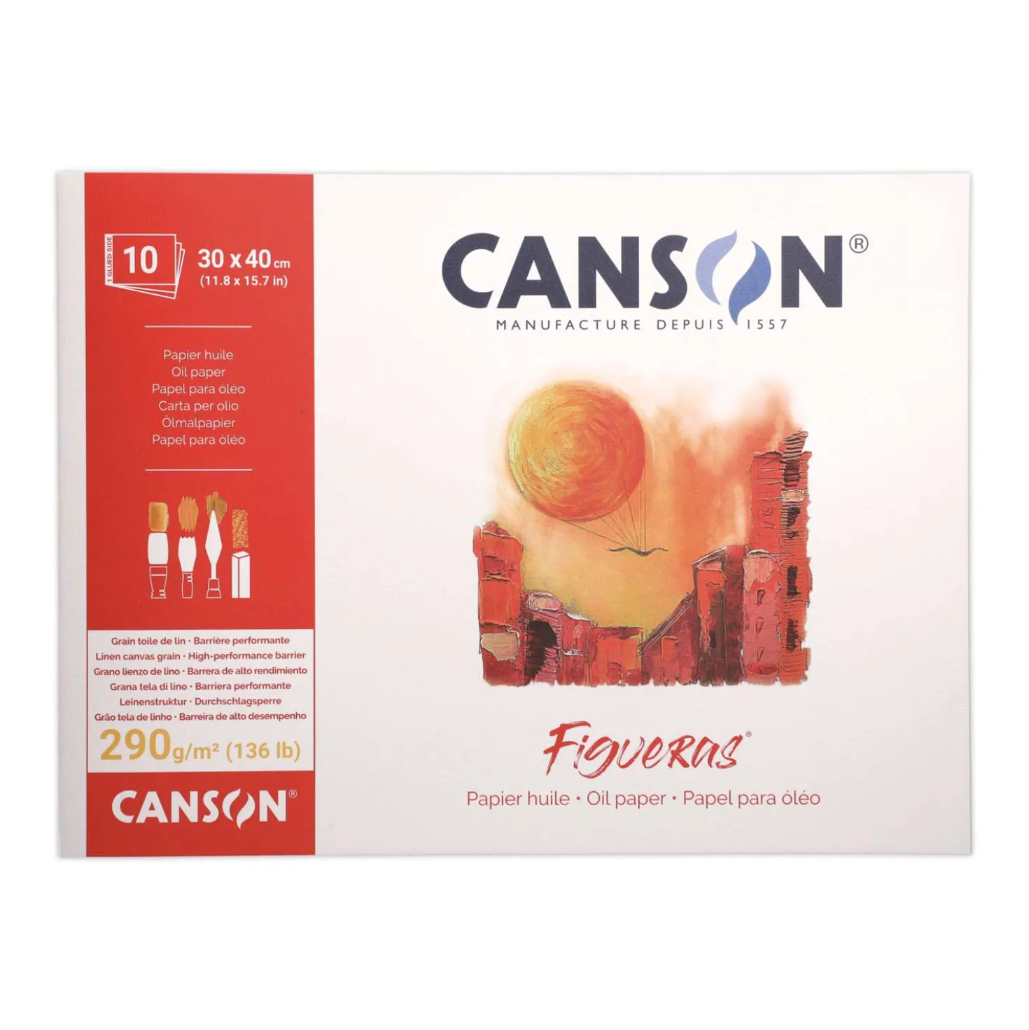 CANSON® Figueras® Öl/Acrylblock, längsseitig geleimt
