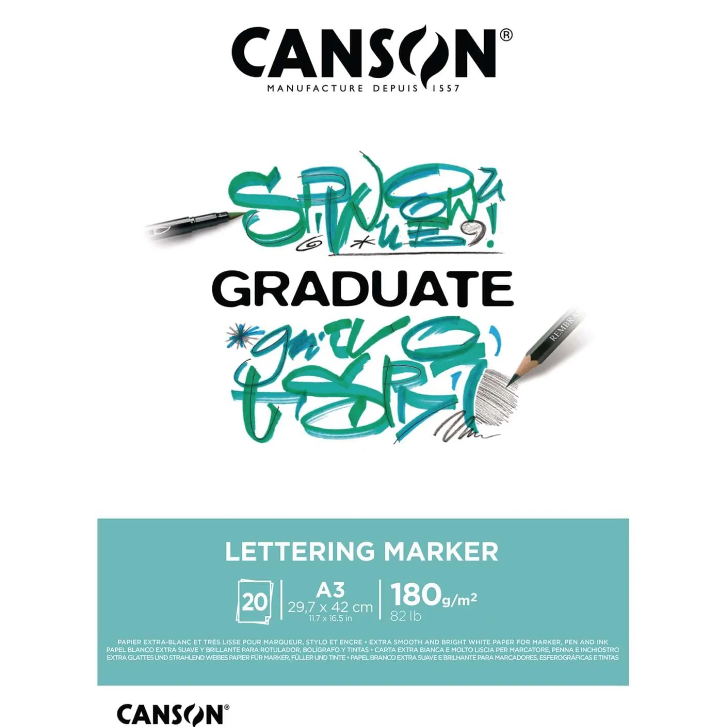 CANSON® Graduate Lettering Marker Block