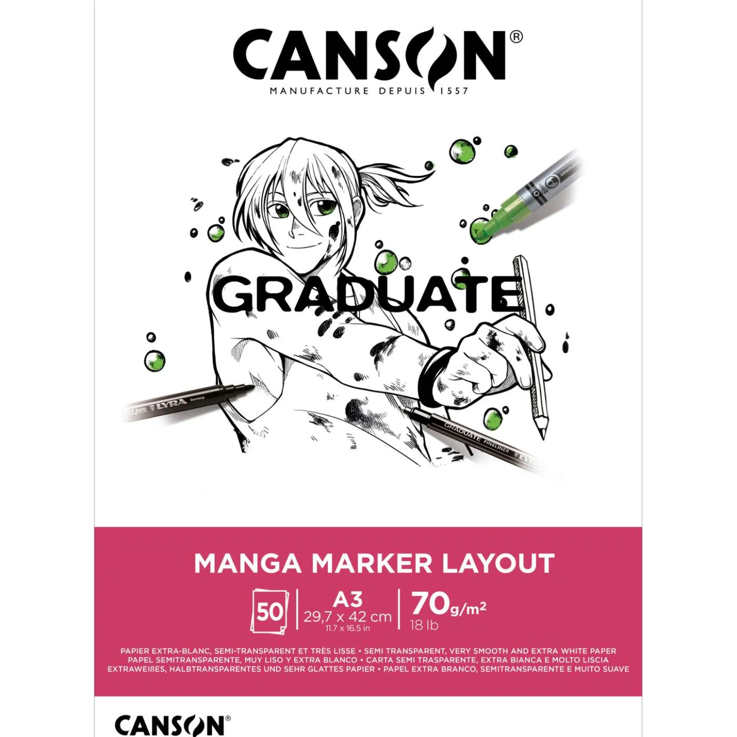 CANSON® Graduate Manga Marker Layout Block