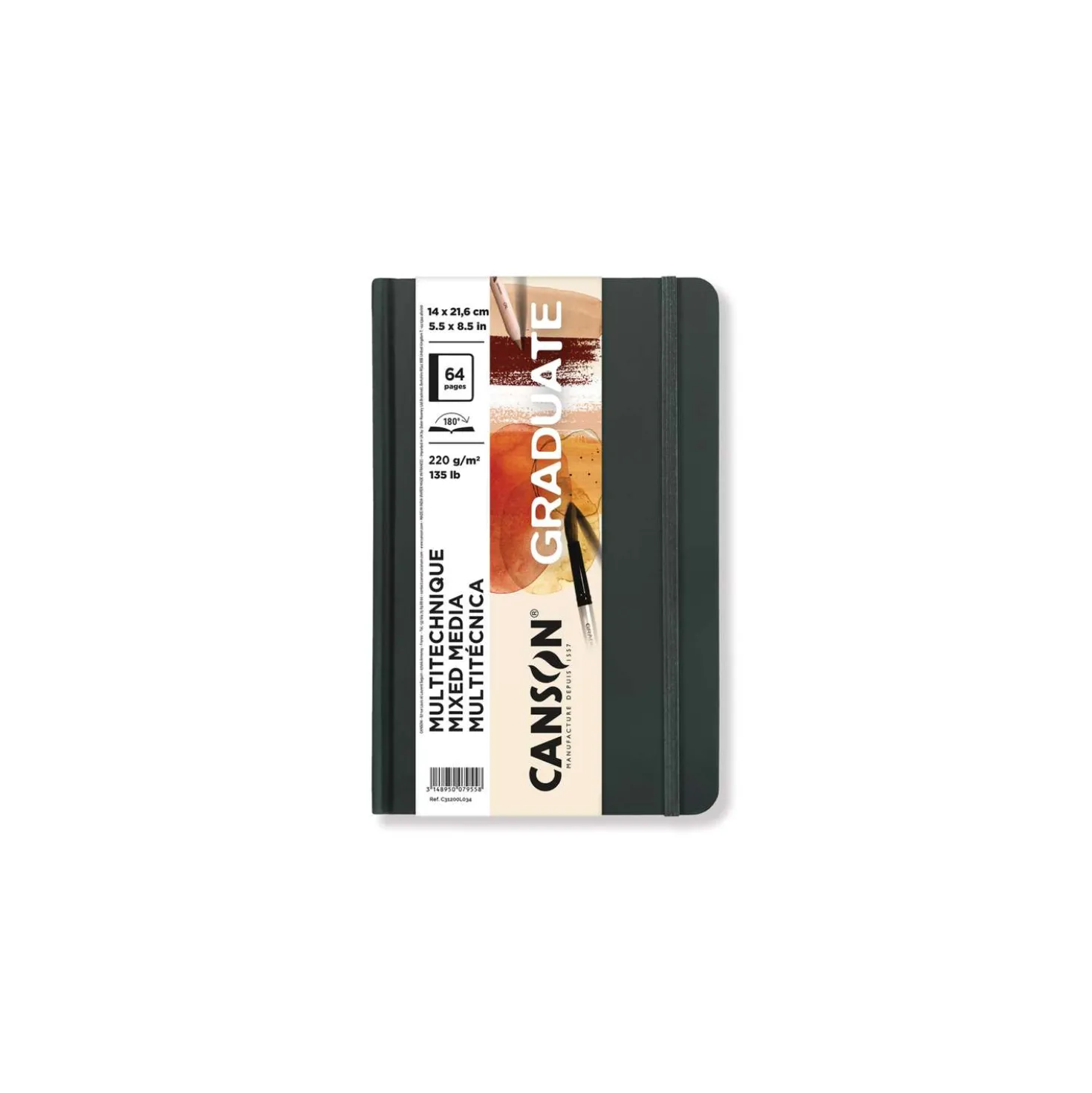 CANSON® Graduate Mixed Media Skizzenbuch, farbiges Papier