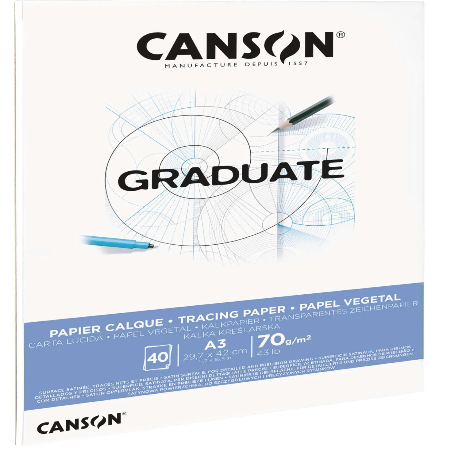 CANSON® Graduate Transparentpapier Block