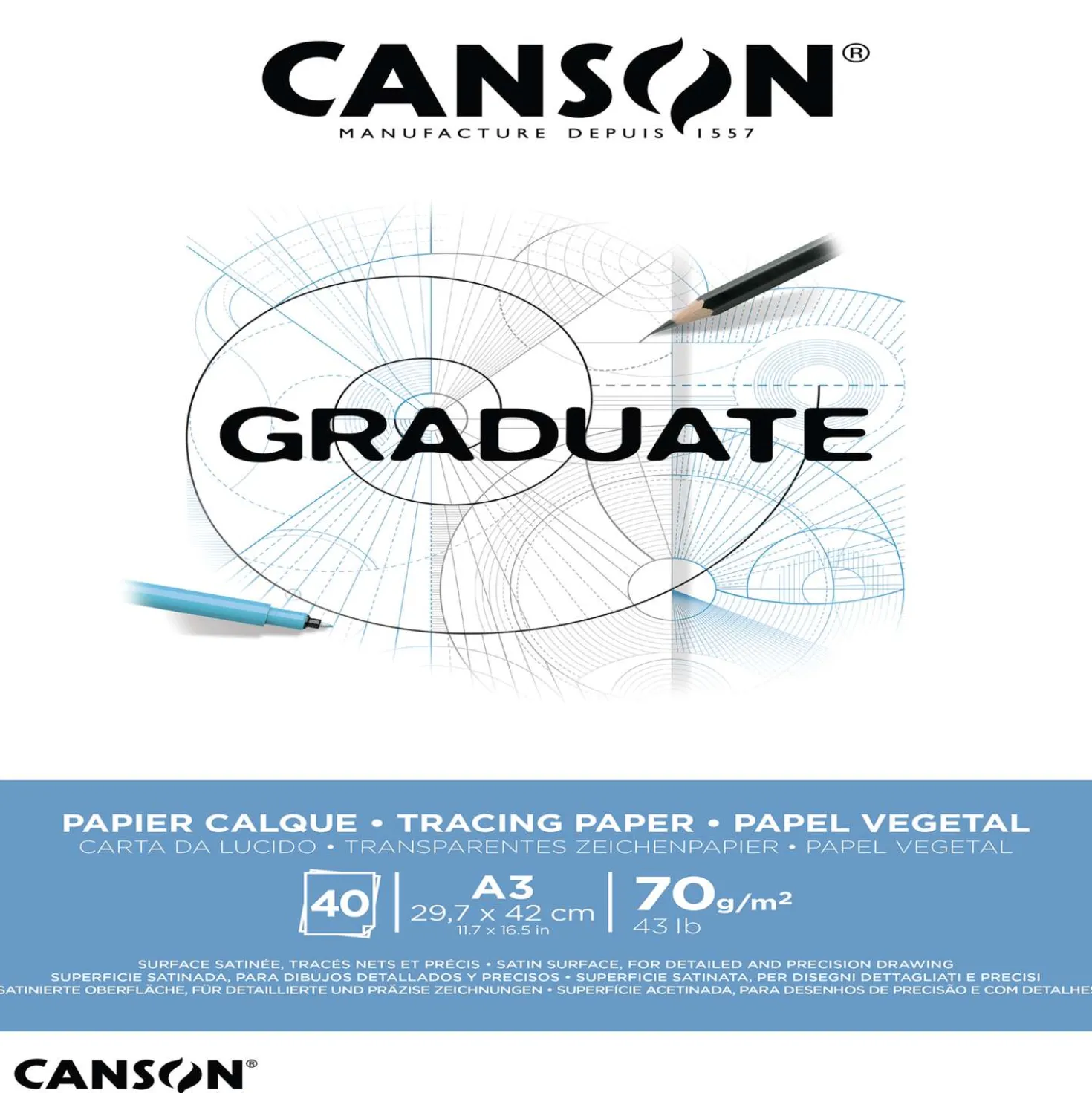 CANSON® Graduate Transparentpapier Block