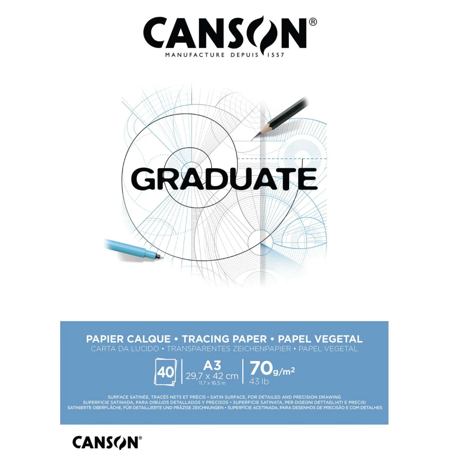 CANSON® Graduate Transparentpapier Block