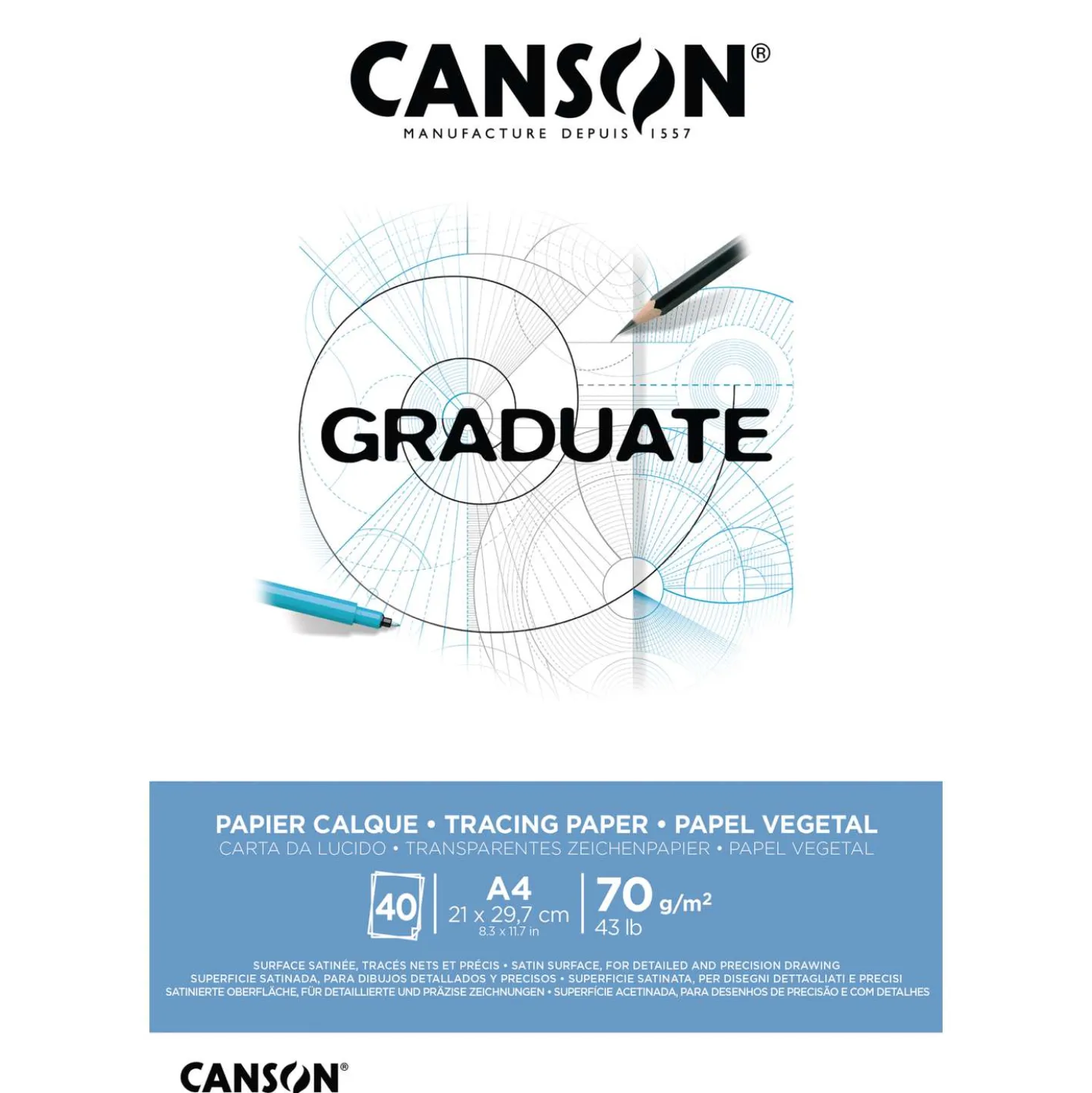 CANSON® Graduate Transparentpapier Block