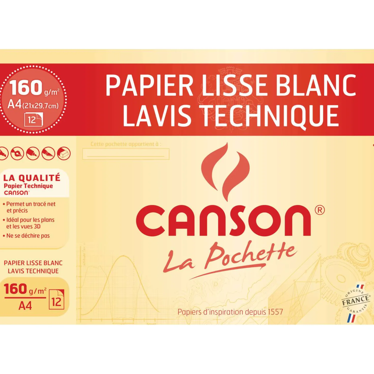 CANSON® Lavis Technique technisches Zeichenpapier