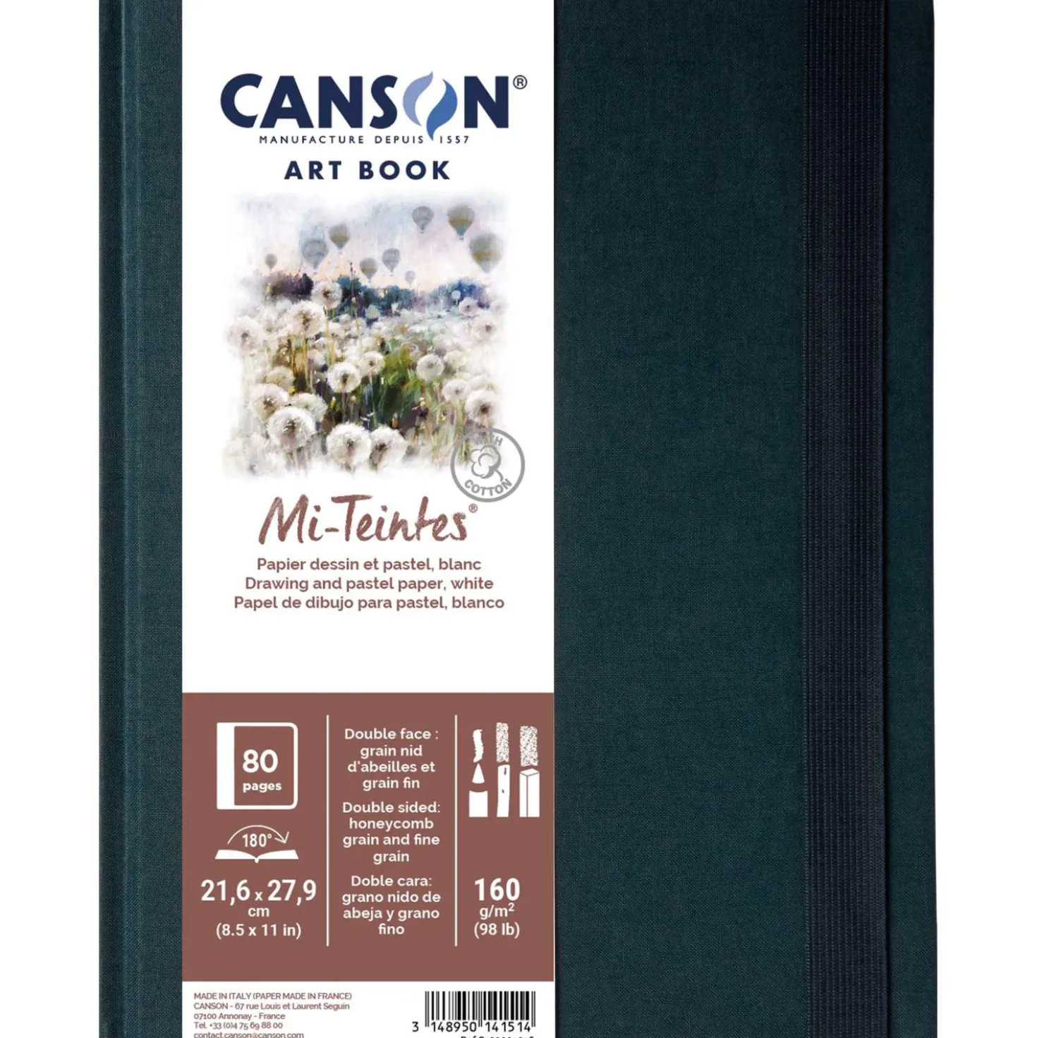 CANSON® Mi-Teintes® ART BOOK, 40 Blatt, 160 g/qm
