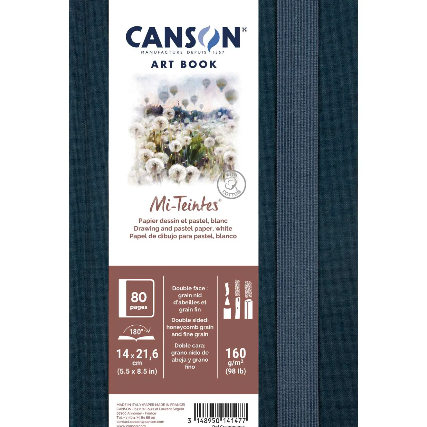 CANSON® Mi-Teintes® ART BOOK, 40 Blatt, 160 g/qm