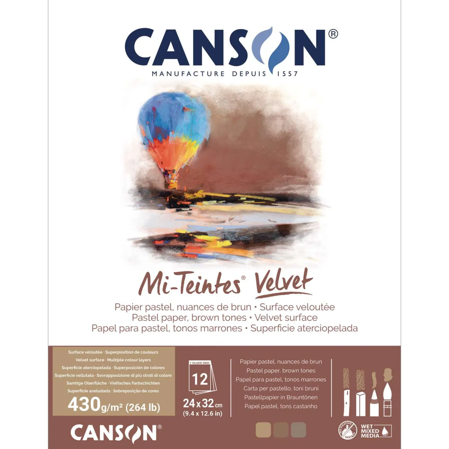 CANSON® Mi-Teintes® Velvet Pastellblock