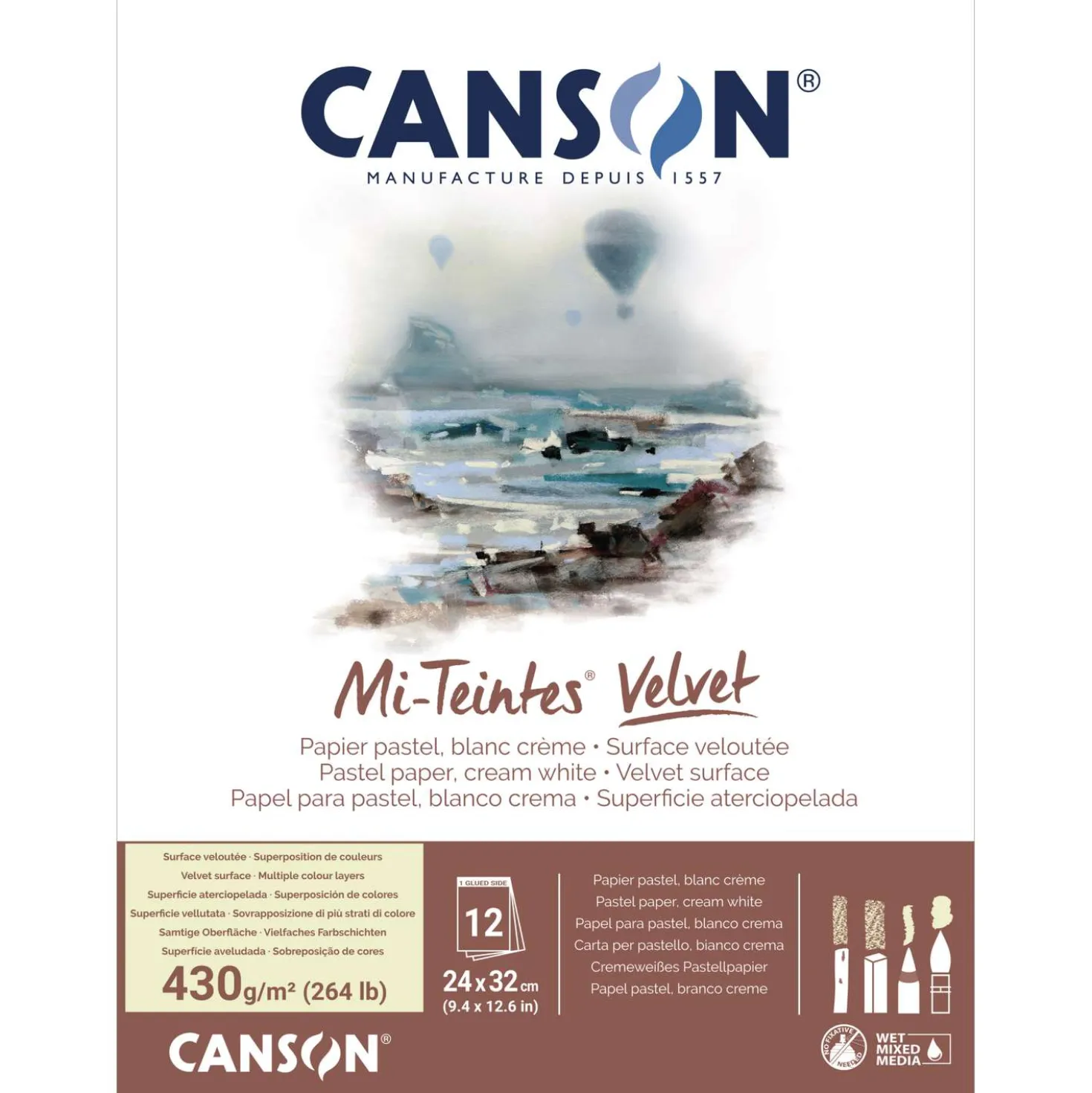 CANSON® Mi-Teintes® Velvet Pastellblock