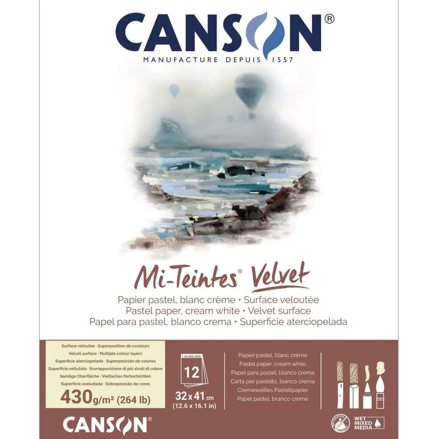 CANSON® Mi-Teintes® Velvet Pastellblock
