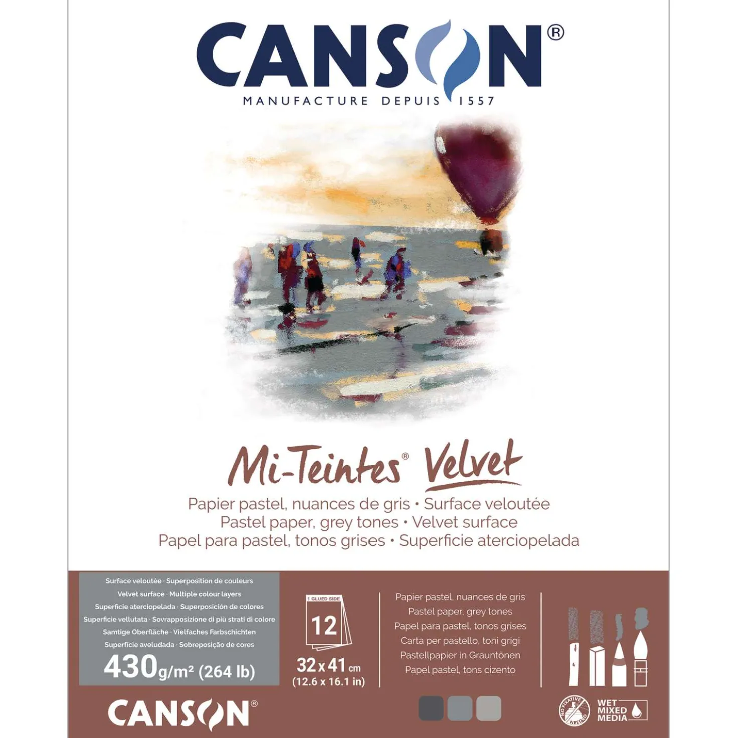 CANSON® Mi-Teintes® Velvet Pastellblock