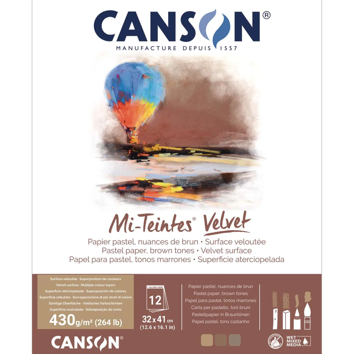 CANSON® Mi-Teintes® Velvet Pastellblock