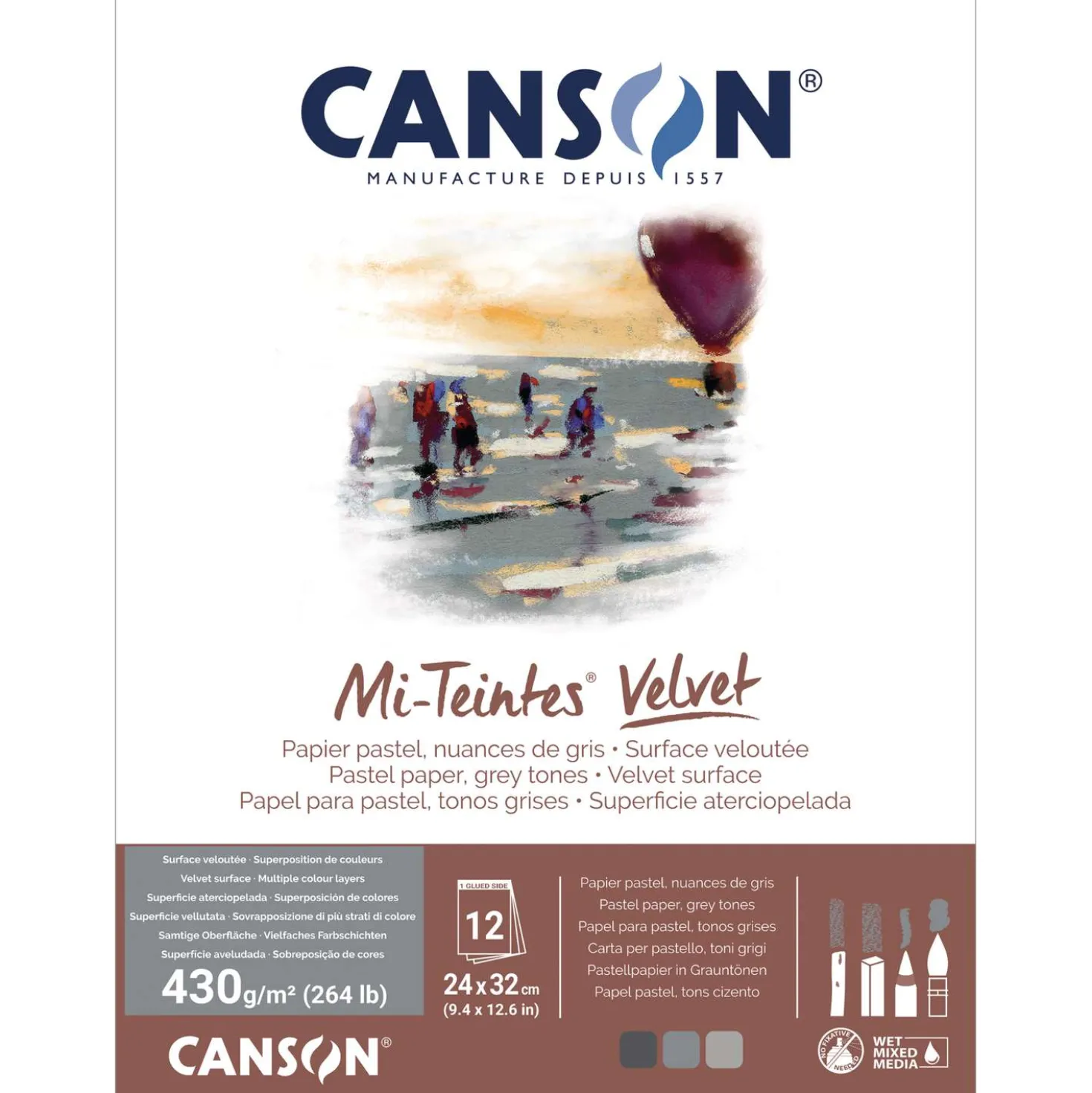 CANSON® Mi-Teintes® Velvet Pastellblock