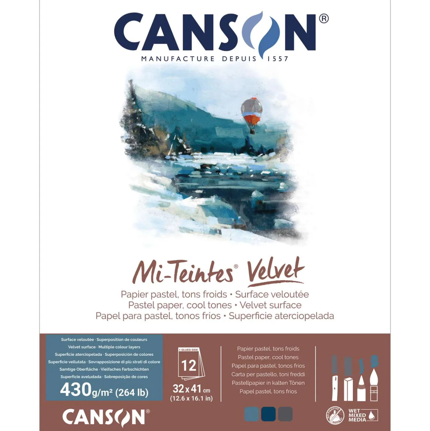 CANSON® Mi-Teintes® Velvet Pastellblock